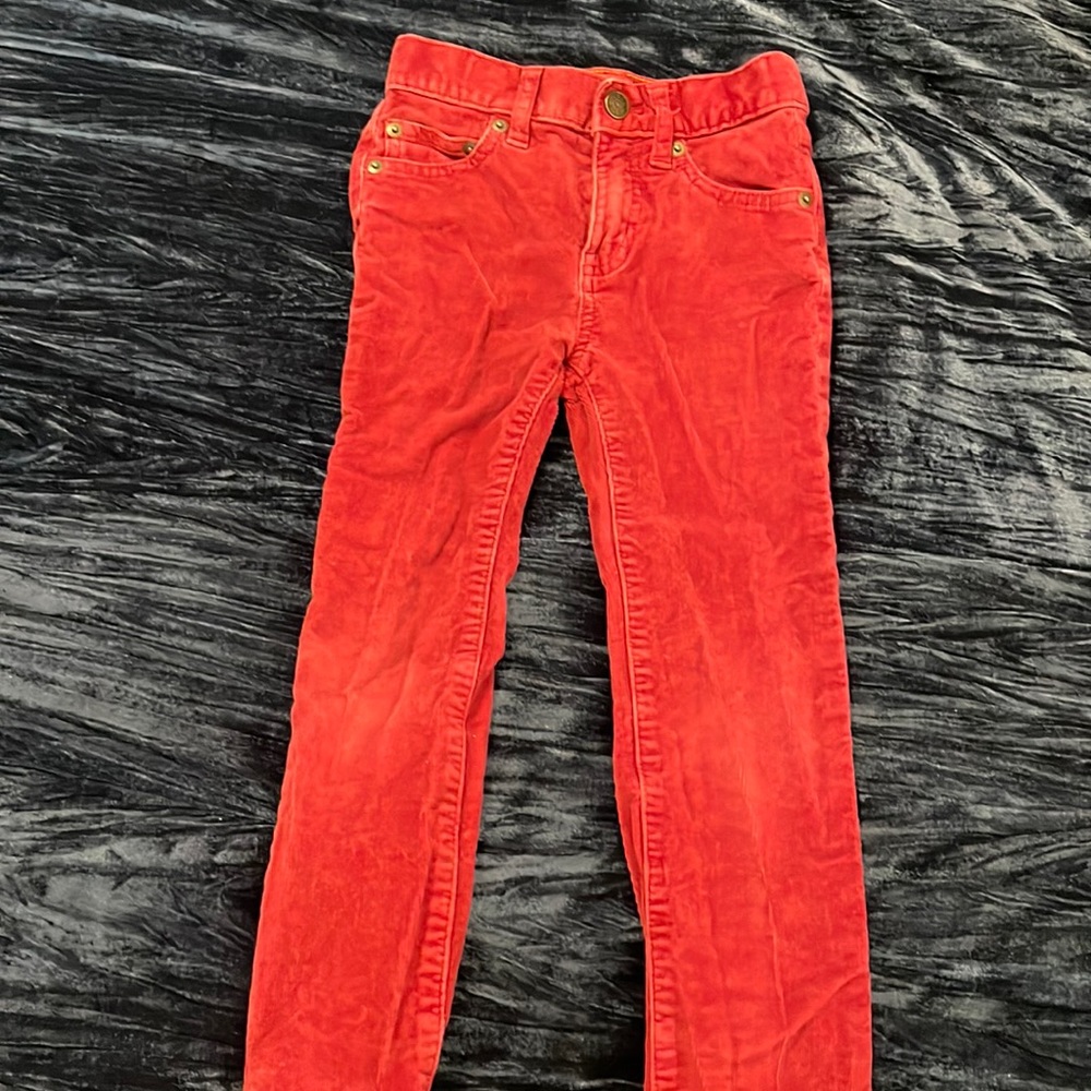 JCrew Boys Corduroy Red Corduroy Pants Size 5